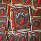 Autocollant Spicy Book Die Cut