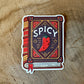 Autocollant Spicy Book Die Cut