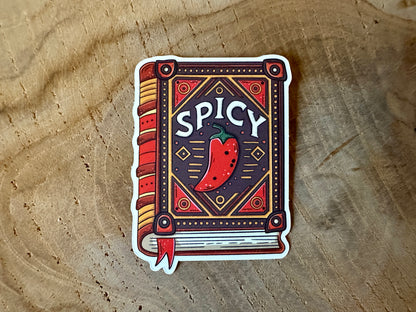 Autocollant Spicy Book Die Cut