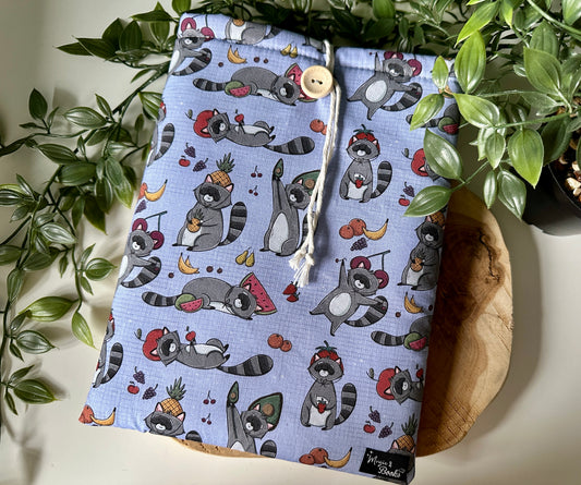 Raccoon in Fruit Hats Booksleeve (Own Design)