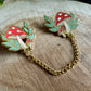 Champignons Enamel Collar Pin