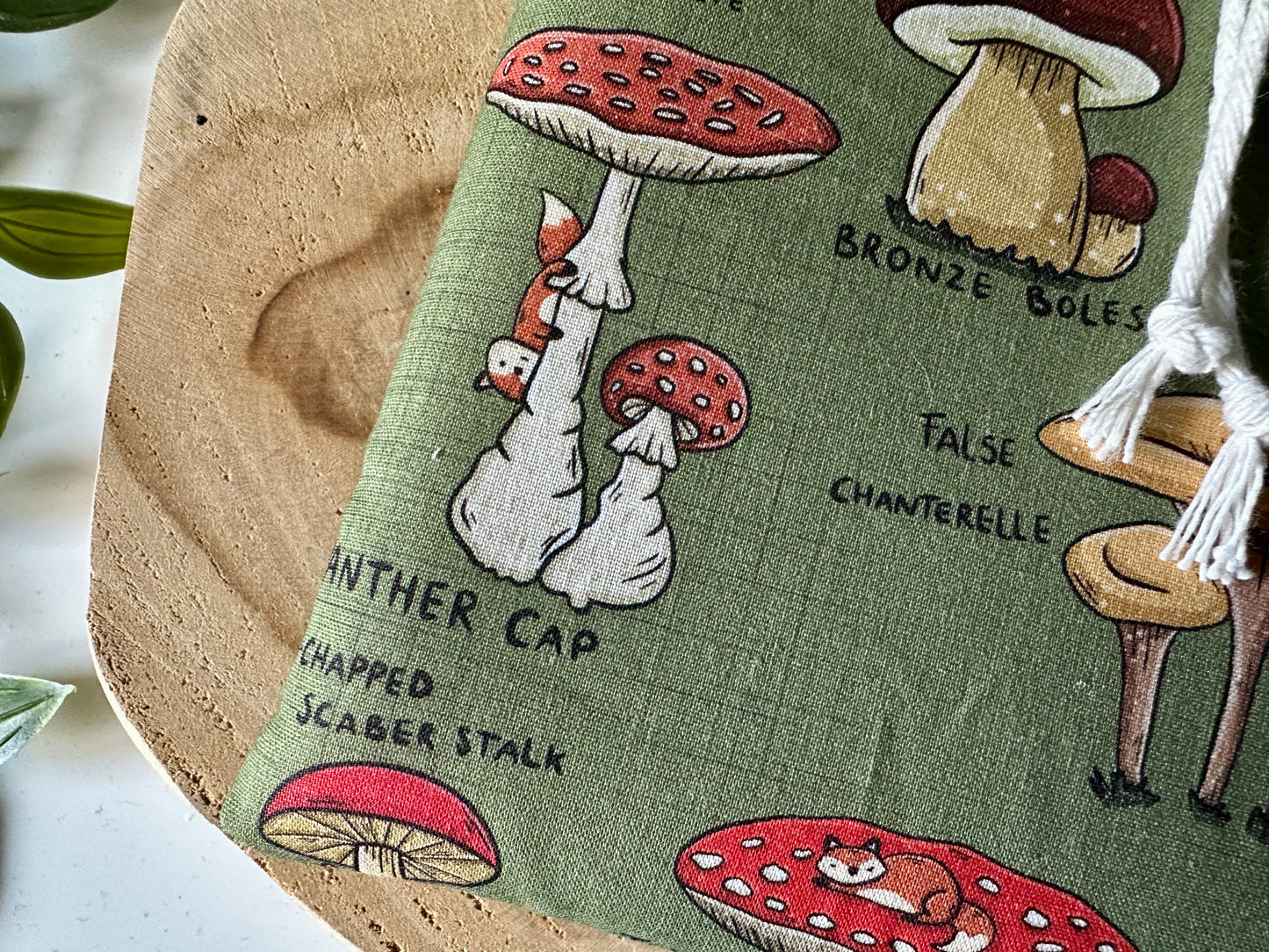 Fox's Guide to Wild Mushrooms E-Reader Sleeve (Own Design)