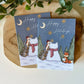Carte de Noël avec la grenouille des neiges