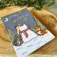 Carte de Noël avec la grenouille des neiges