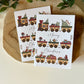 Carte de Noël avec le train de Noël