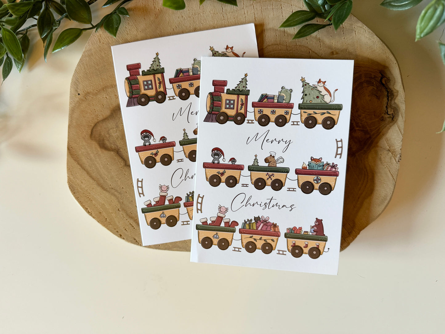 Christmas Train Christmas Card