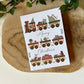 Carte de Noël avec le train de Noël