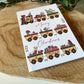 Carte de Noël avec le train de Noël