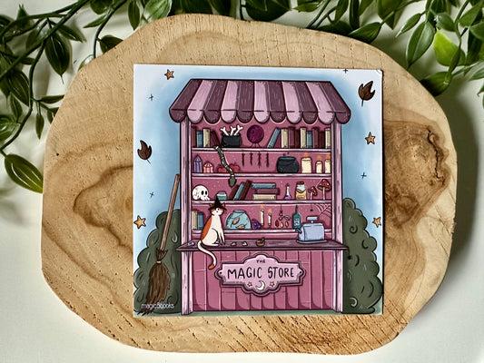 Cat's Magic Store Postcard