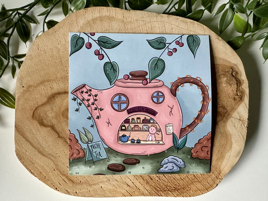 Axolotl's Tea Store Postcard