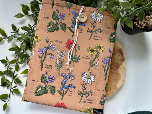 XL Katzenführer für Wildblumen Buchhülle (Eigenes Design)