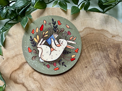 Reading Bunny Coaster