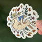 Autocollant Lapin qui lit Die Cut