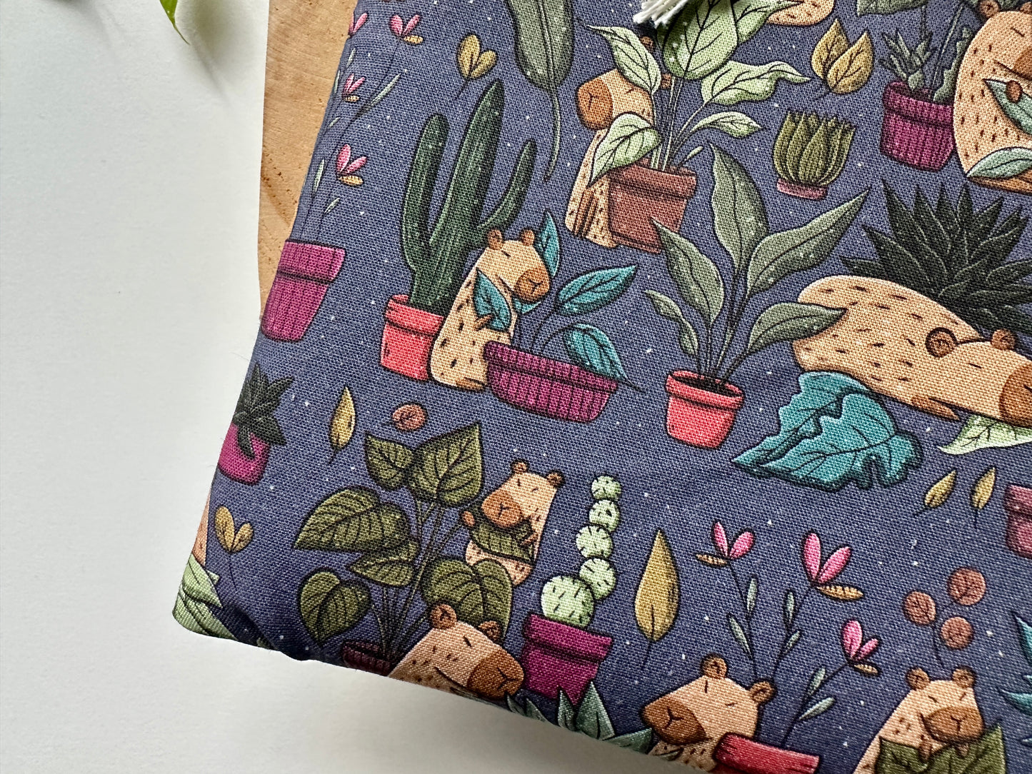 Capybara & Plants Booksleeve (Own Design)