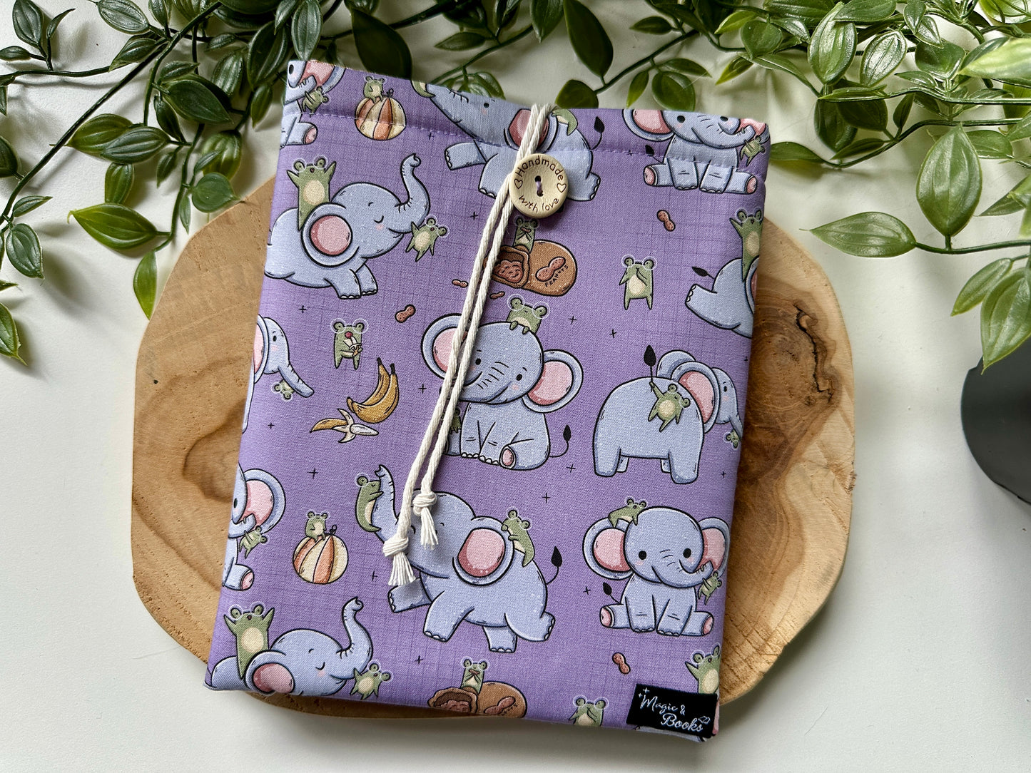 Housse de lecteur E-Reader Froggie & Elephant (design personnel)