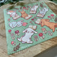 Bunny Reading Party Cleaning Cloth