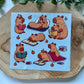 Tissu de nettoyage Capybara et les livres