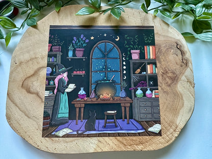 Inside the Witch's Cottage Postcard