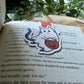 Marque-page magnétique de lecture Chat fantôme