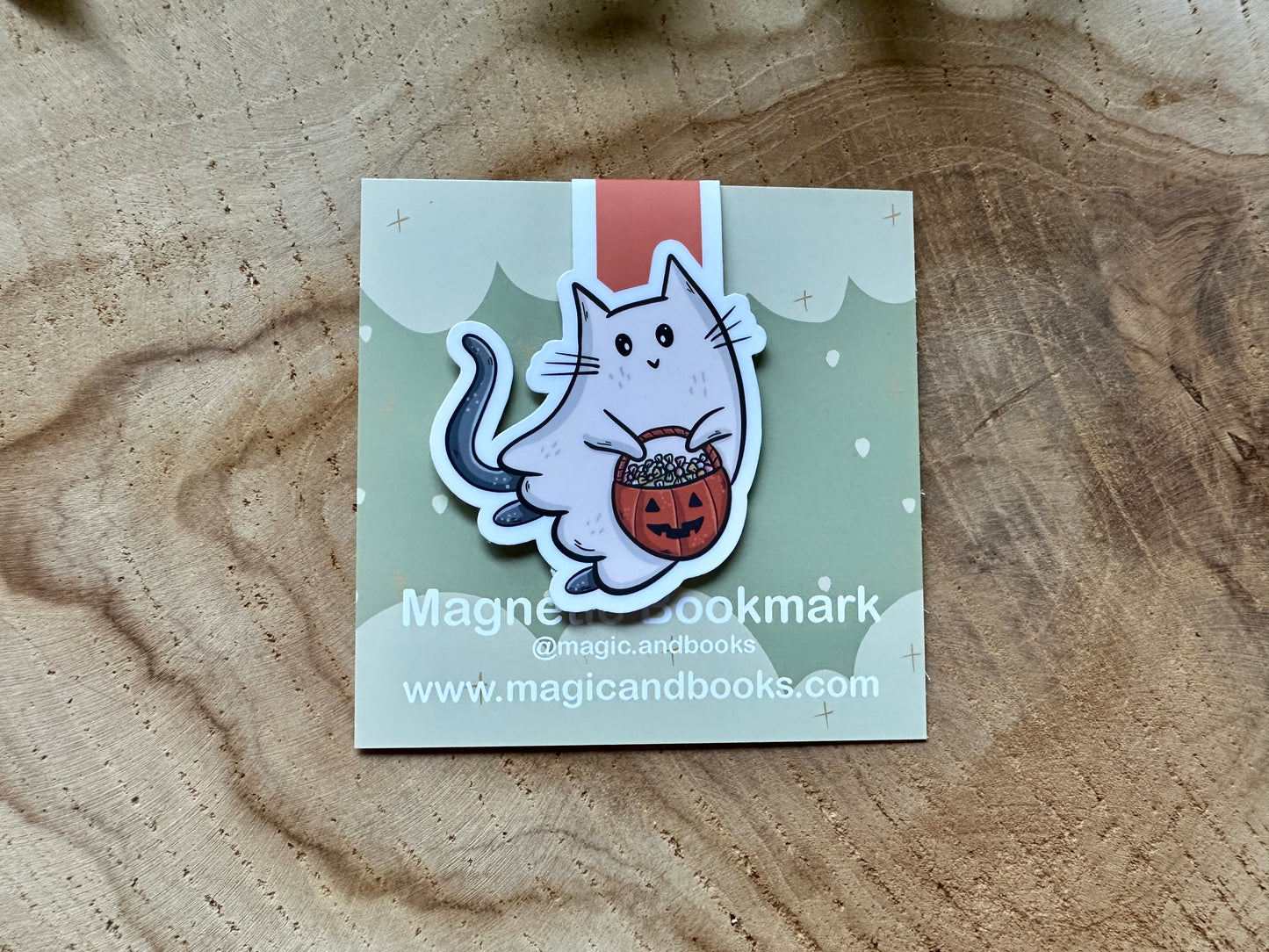 Ghost Cat Magnetische Boekenlegger