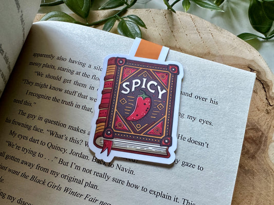 Spicy Book Magnetic Bookmark