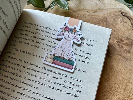 Spring Goat Magnetic Bookmark