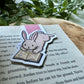 Marque-page magnétique Lapin qui lit