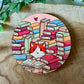Dessous de verre Pile de livres pour chats