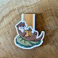 Reading Otter Magnetic Bookmark