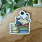 Autocollant Chat avec papillon Die Cut
