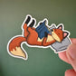 Gemütlicher Fuchs Aufkleber