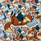 Gemütlicher Fuchs Aufkleber