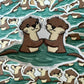 Autocollant Loutre Die Cut