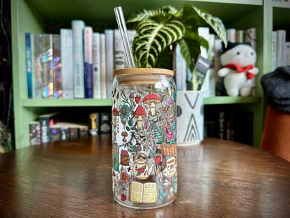 Cottage Core Glass Tumbler