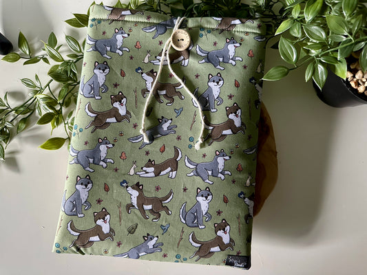 XL Happy Wolves Buchhülle (Eigenes Design)