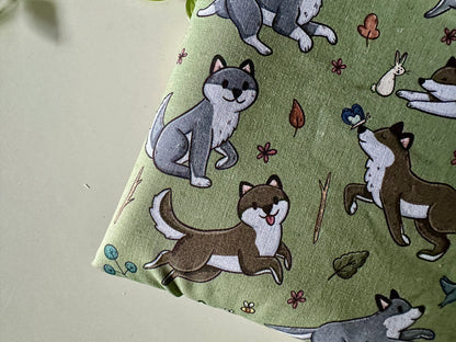 XL Happy Wolves Buchhülle (Eigenes Design)