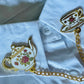 Tee Set Enamel Collar Pin
