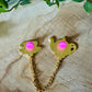 Tee Set Enamel Collar Pin