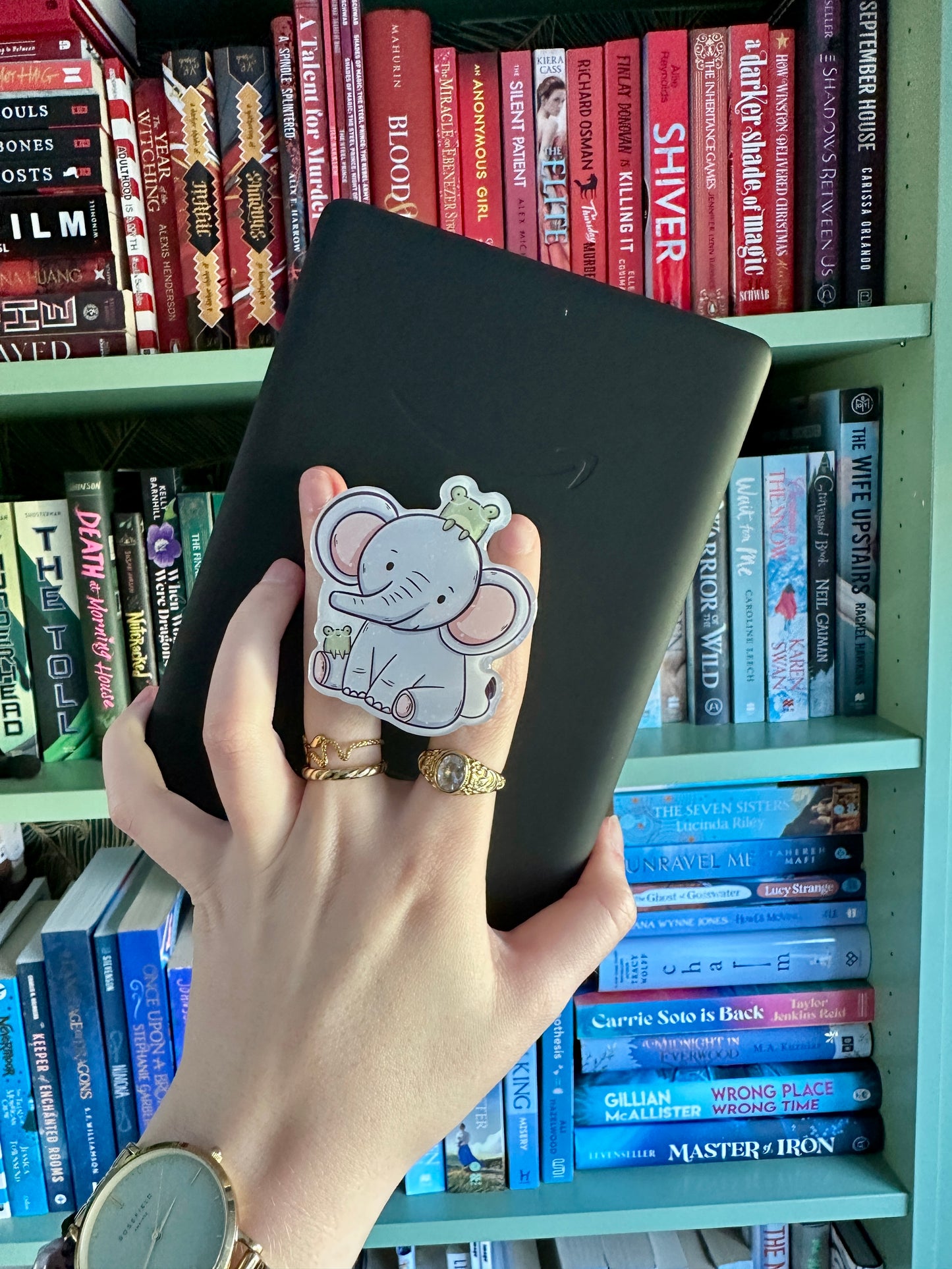 Support pour liseuse/téléphone Froggie et éléphant
