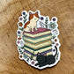 Autocollant découpé Chats et livres Die Cut