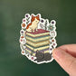 Autocollant découpé Chats et livres Die Cut