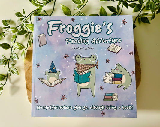 Livre de coloriage L'aventure de lecture de Froggie