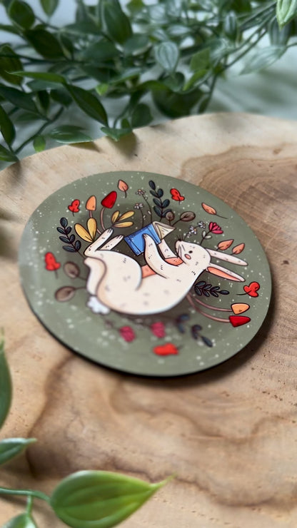 Reading Bunny Coaster