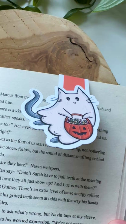 Ghost Cat Magnetische Boekenlegger