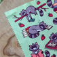 Tissu de nettoyage Raton laveur lisant