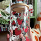 Cats & Strawberries Glass Tumbler