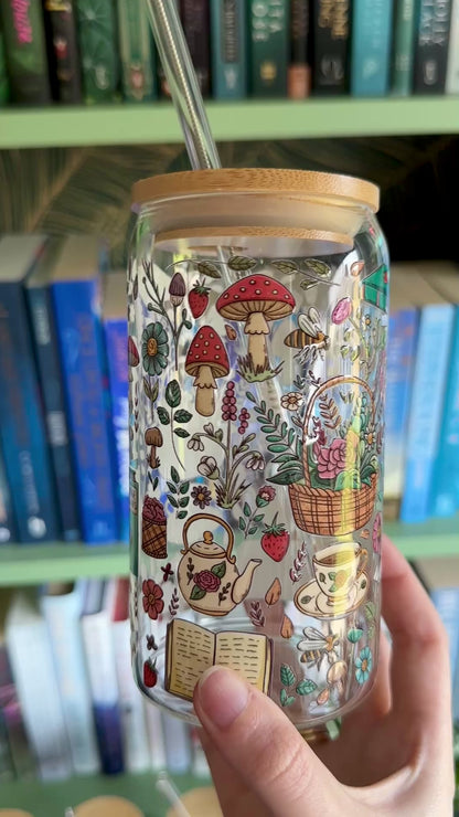 Cottage Core Glass Tumbler