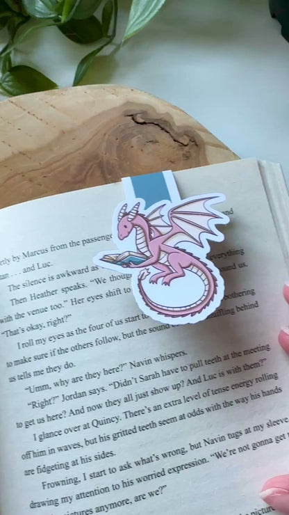 Pink Dragon Magnetische Boekenlegger