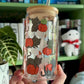 Black Cats & Pumpkins Glass Tumbler