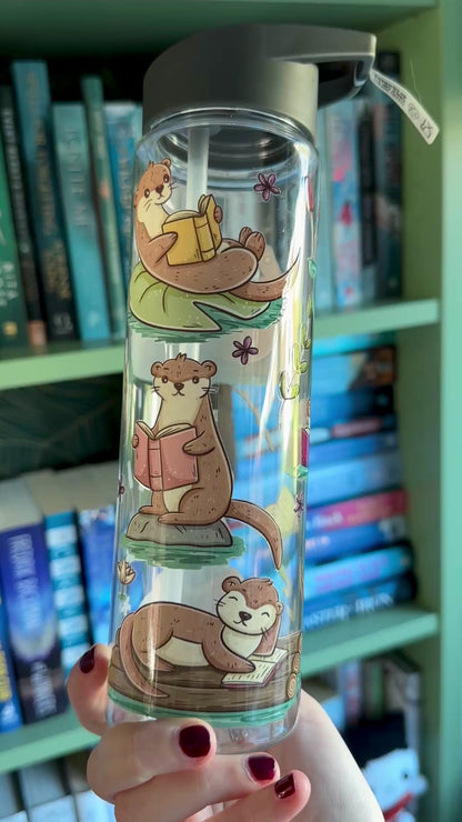 Lesenden Otter Wasserflasche